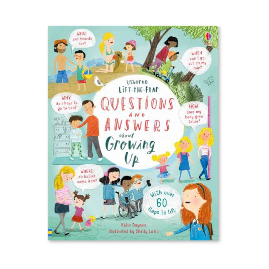 Usborne Lift the Flap: Questions and Answers about Growing Up 7yrs+ - Timeless Toys