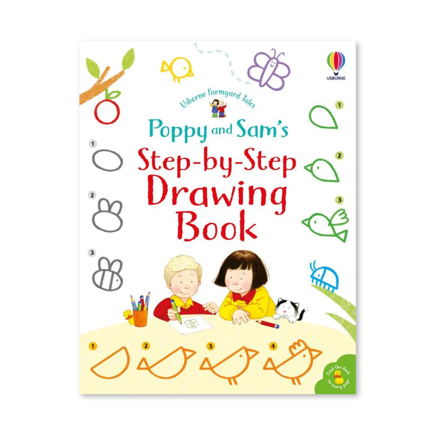 Usborne - Poppy and Sam's Step by Step Drawing 4yrs+ - Timeless Toys