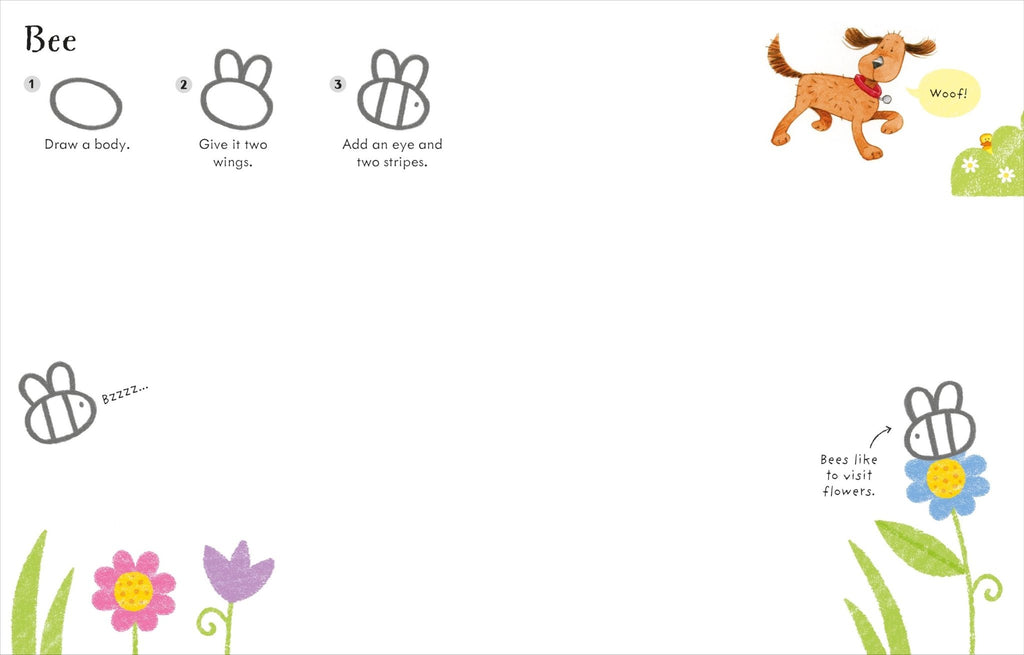 Usborne - Poppy and Sam's Step by Step Drawing 4yrs+ - Timeless Toys