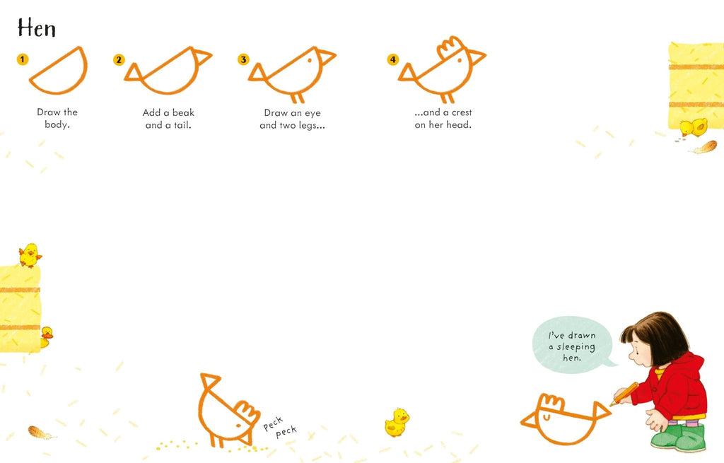 Usborne - Poppy and Sam's Step by Step Drawing 4yrs+ - Timeless Toys