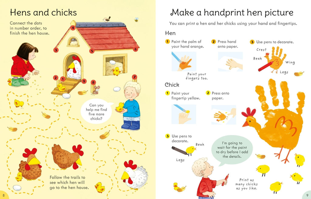 Usborne: Poppy and Sam's Things to Make and Do Activity Book - Timeless Toys