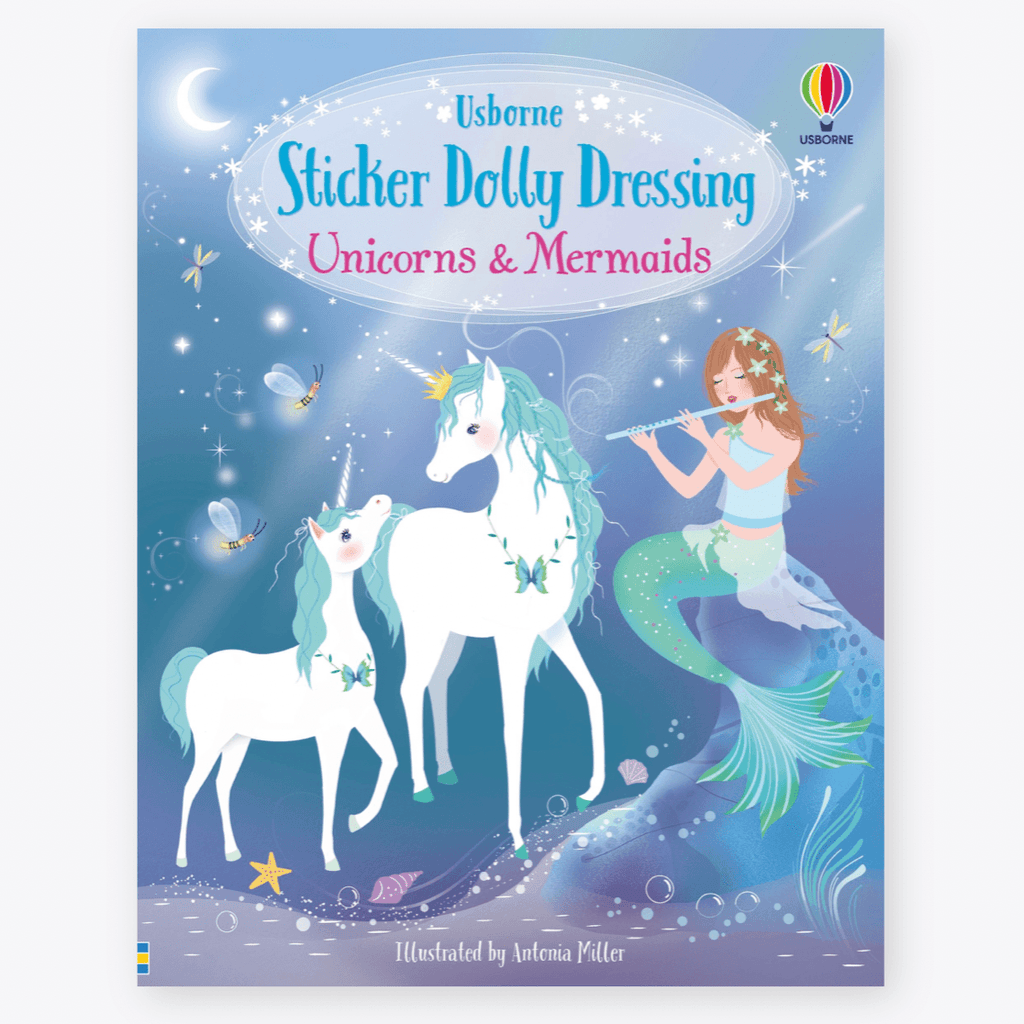 Usborne Sticker Dolly Dressing - Unicorns and Mermaids - Timeless Toys