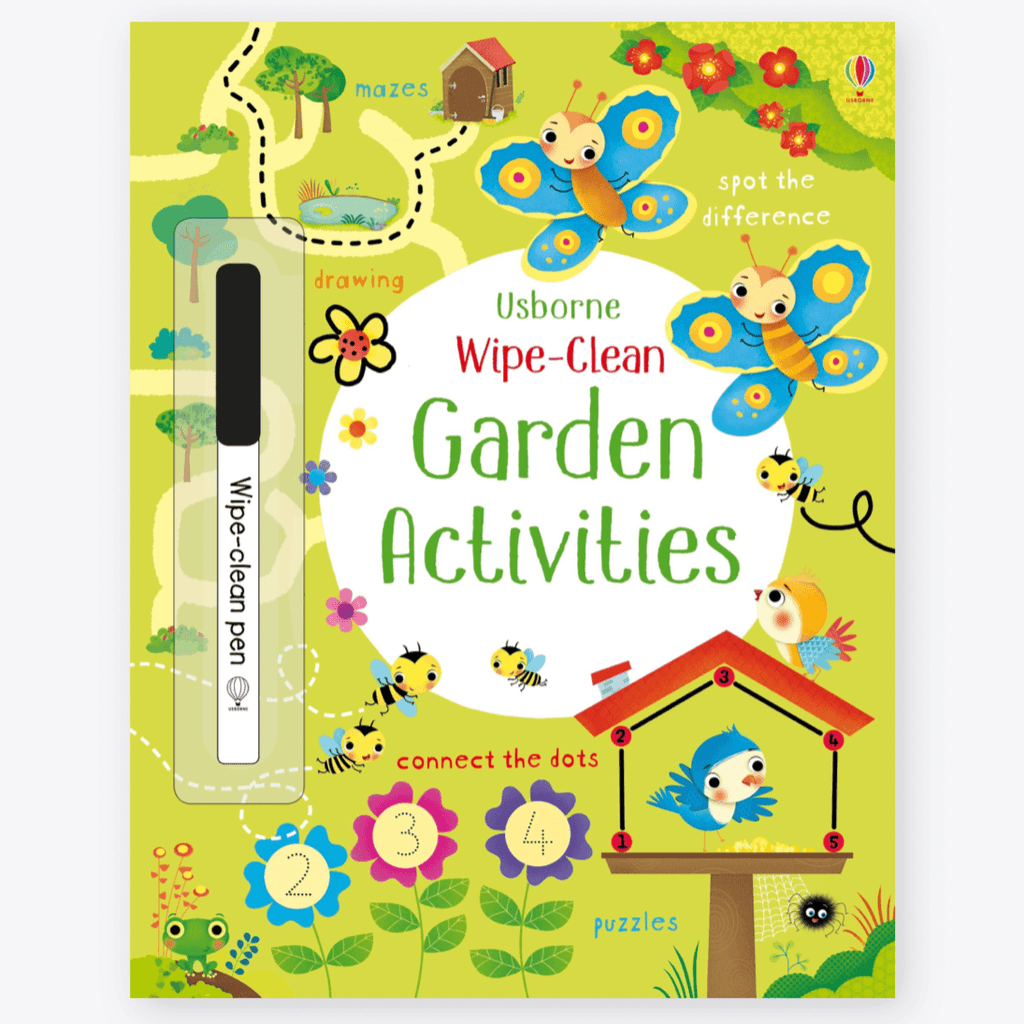 Usborne Wipe-Clean Garden Activities - Timeless Toys
