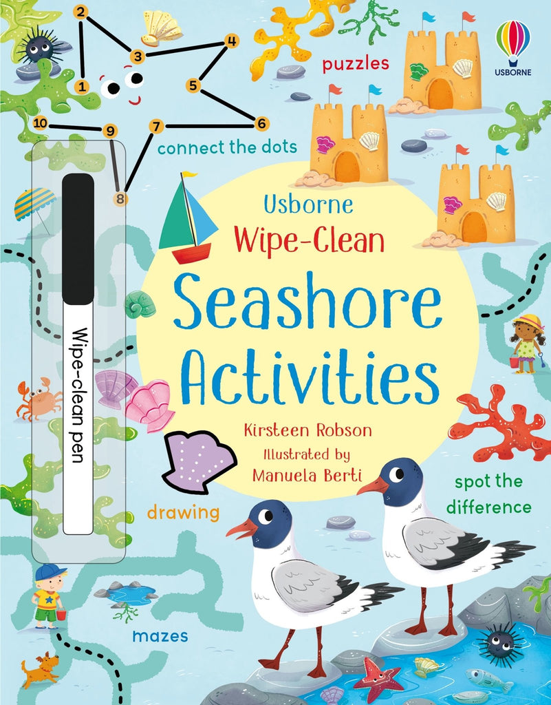 Usborne: Wipe-Clean Seashore Activities - Timeless Toys