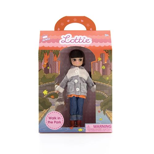 Walk in the Park Lottie Doll with Dog - Timeless Toys