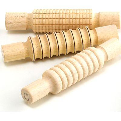 Wooden Profiled Rolling Pins - Set of 3 - Timeless Toys
