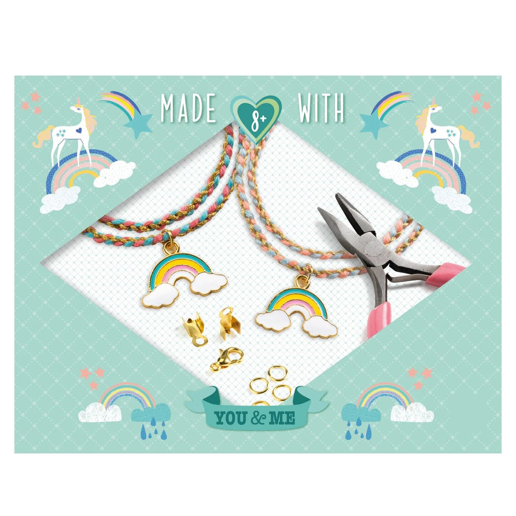 You and Me Friendship Bracelets DIY Kit - Rainbow by Djeco - 8yrs+ - Timeless Toys