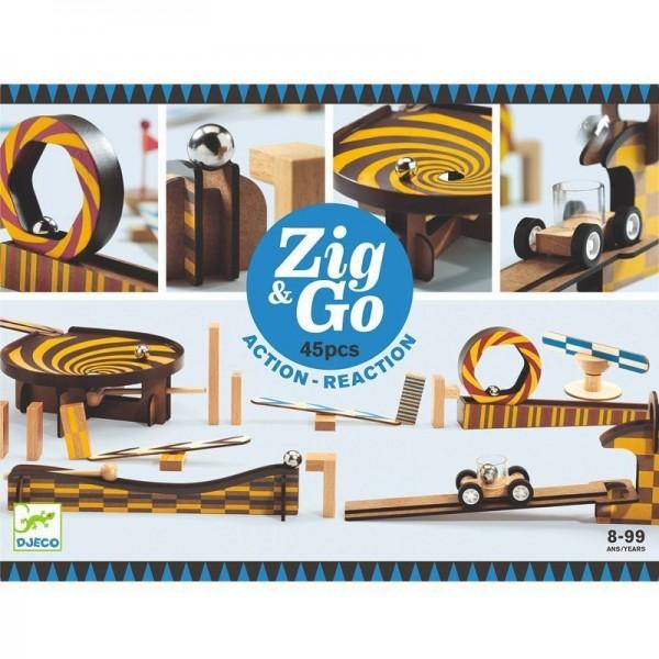 Zig and Go 45 Piece Construction Set - Timeless Toys